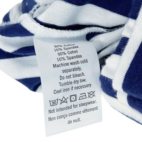 Janie & Jack Girls Solid Navy & Striped Blue & White Wide-Leg Pants 3T Trendy - Picture 5 of 11